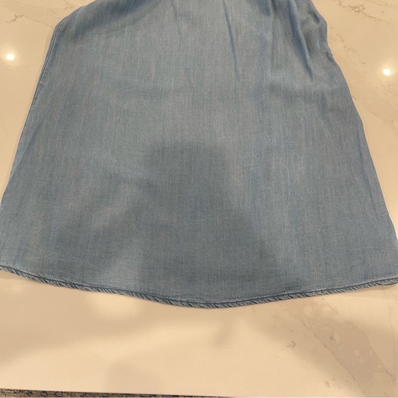 NWT Francesca’s Blue Rain denim/chambray knee knee length dress - Picture 9 of 13